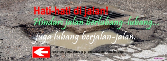 Foto Sampul Kronologi Facebook Lucu Keren Jalan Berlubang Lubang Berjalan