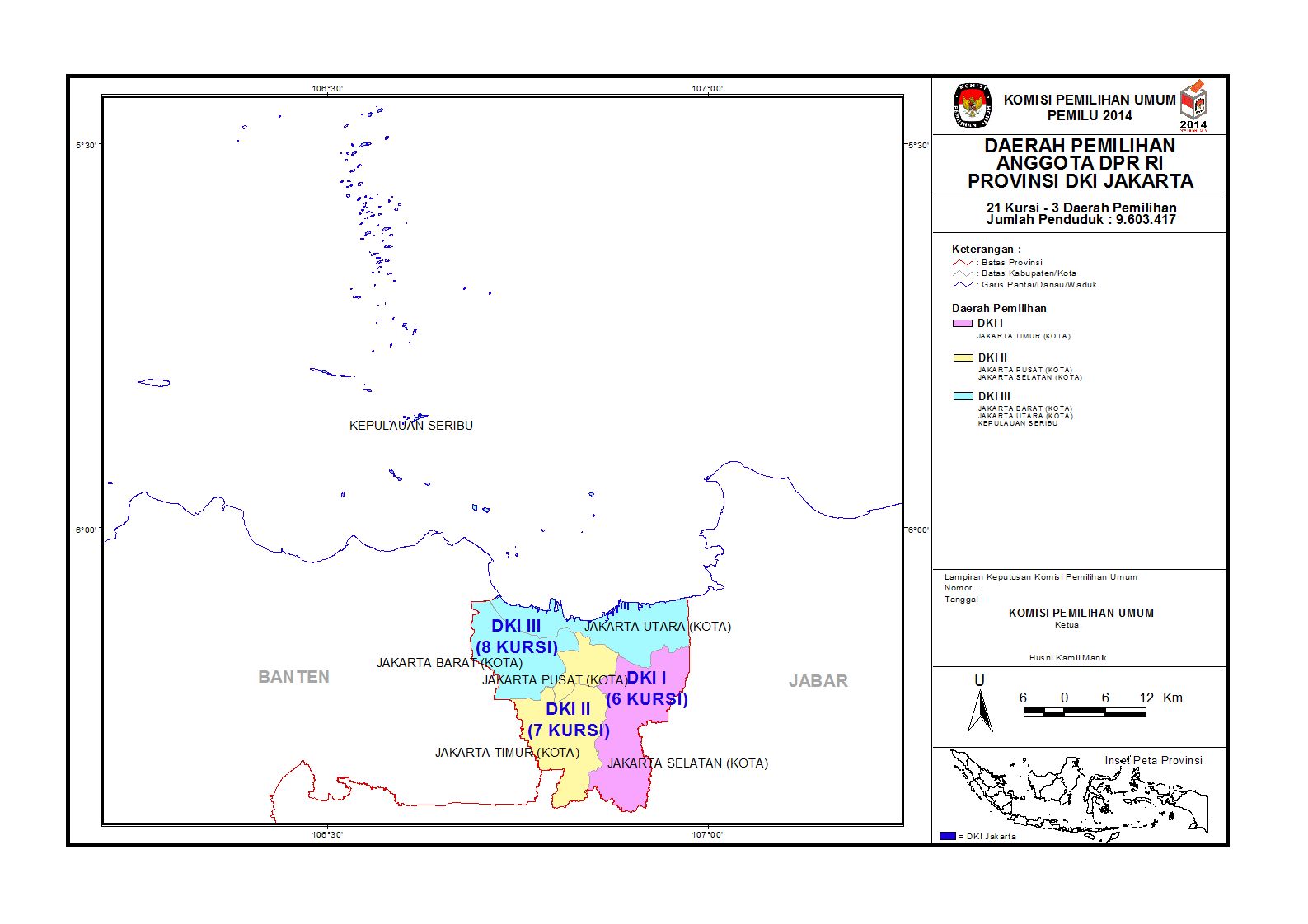 Peta Politik Pemilu Legislatif Tahun 2014 Daerah Pemilihan 